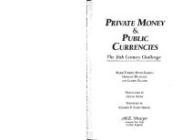 cover of the book Private money & public currencies: the 16th century challenge /