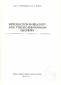 cover of the book Introduction in Relativity and Pseudo-Riemannian Geometry