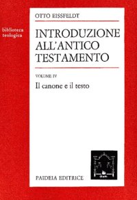 cover of the book Introduzione all'Antico Testamento. Il canone e il testo