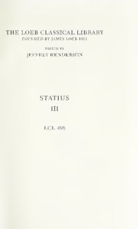 cover of the book Statius: Thebais (Libri VIII-XII). Achilleis