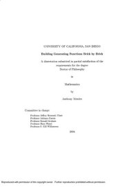 cover of the book Building Generating Functions Brick by Brick