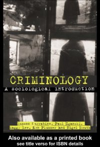 cover of the book Criminology: A Sociological Introduction