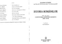 cover of the book Istoria Romanilor, vol. VII, tom 1 (1821-1878)