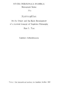 cover of the book Ālayavijñāna: On the Origin and the Early Development of a Central Concept of Yogācāra Philosophy, Part I: Text