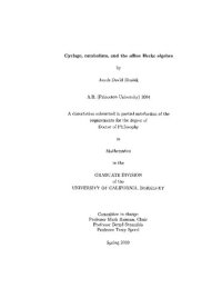 cover of the book Cyclage, catabolism, and the affine Hecke algebra