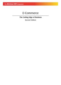 cover of the book E-commerce : the cutting edge of business