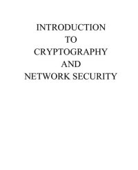 cover of the book Introduction to Cryptography and Network Security