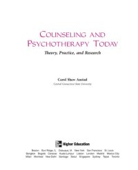 cover of the book Psychotherapy and counseling today