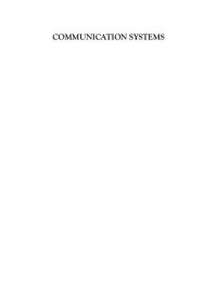 cover of the book Communication systems