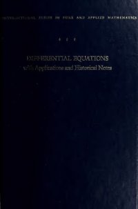 cover of the book Differential Equations with Applications and Historical Notes