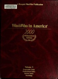 cover of the book Who's Who in America 2000: Millennium Edition