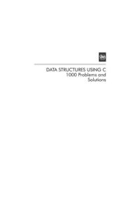 cover of the book Data structures using C : 1000 problems and solutions