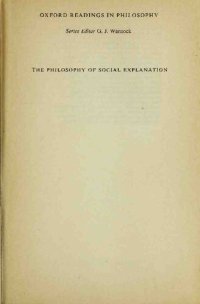 cover of the book The Philosophy of Social Explanation