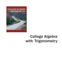 cover of the book College Algebra with Trigonometry