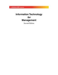 cover of the book Information Technology For Management