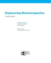 cover of the book Engineering electromagnetics