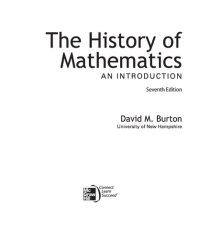 cover of the book The History of Mathematics: An Introduction