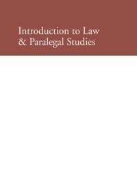 cover of the book Introduction to Law & Paralegal Studies