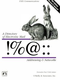 cover of the book !%@:: A Directory of Electronic Mail Addressing & Networks