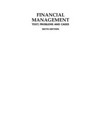 cover of the book Financial management : text, problems and cases