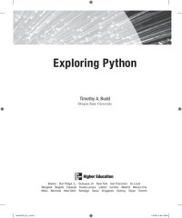 cover of the book Exploring Python