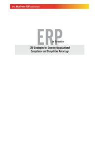 cover of the book ERP in practice : ERP strategies for steering organizational competence and competitive advantage