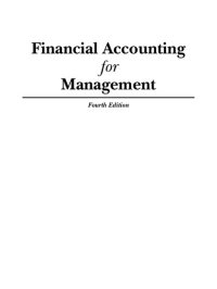 cover of the book Financial Accounting For Management