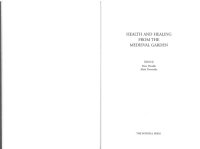 cover of the book Health and Healing from the Medieval Garden