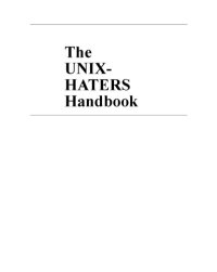 cover of the book The UNIX-haters handbook