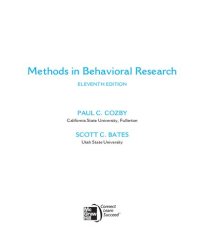 cover of the book Methods in Behavioral Research