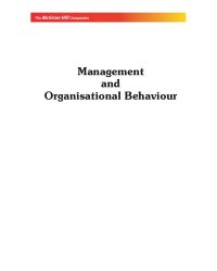 cover of the book Management & Organizational Behaviour