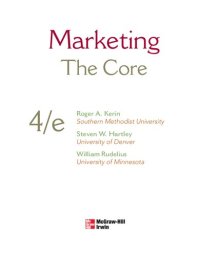 cover of the book Marketing: the core