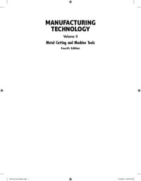 cover of the book Manufacturing Technology Vol 2