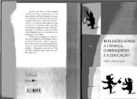 cover of the book Reflexões sobre a criança, o brinquedo e a educação