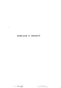 cover of the book Barlaam e Josafat