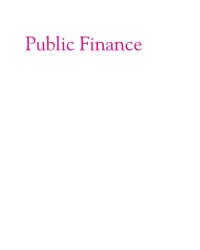 cover of the book Public Finance