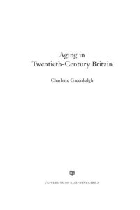 cover of the book Aging in Twentieth-Century Britain