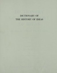 cover of the book Dictionary of the History of Ideas: Studies of Selected Pivotal Ideas