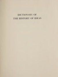 cover of the book Dictionary of the History of Ideas: Studies of Selected Pivotal Ideas