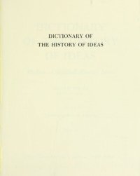 cover of the book Dictionary of the History of Ideas: Studies of Selected Pivotal Ideas