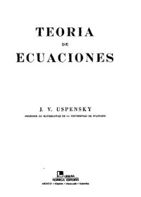 cover of the book Teoria de Ecuaciones