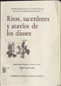 cover of the book Ritos, sacerdotes y atavíos de los dioses