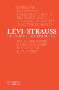 cover of the book La sociologia francese (Mimesis)