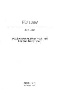 cover of the book EU Law