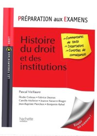 cover of the book Histoire du droit et des institutions