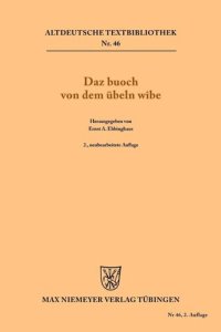 cover of the book Daz buoch von dem übeln wîbe