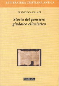 cover of the book Storia del pensiero giudaico ellenistico