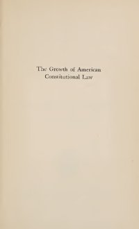 cover of the book The Growth of American Constitutional Law