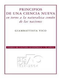 cover of the book Principios de una ciencia nueva. En torno a la naturaleza común de las naciones