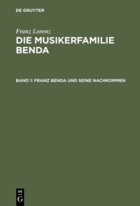 cover of the book Franz Benda und seine Nachkommen